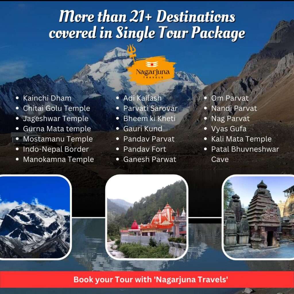 Adi Kailash and Om Parvat tour with 21+ Destinations in Uttarakhand