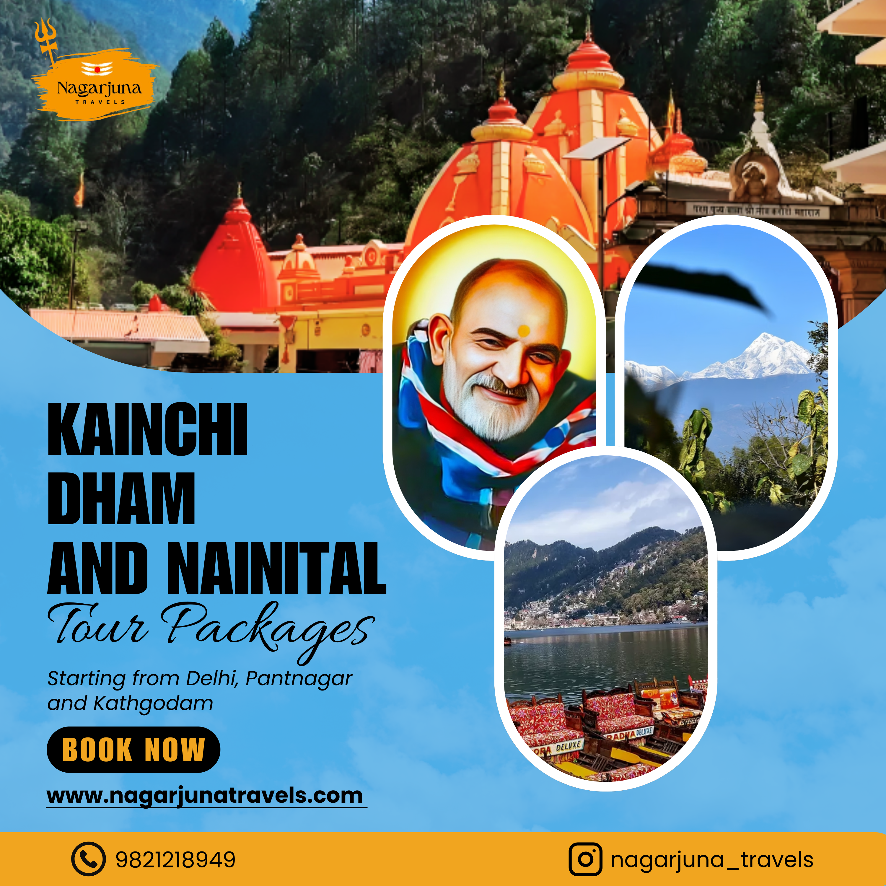 Kainchi Dham tour plan by 'Nagarjuna Travels'