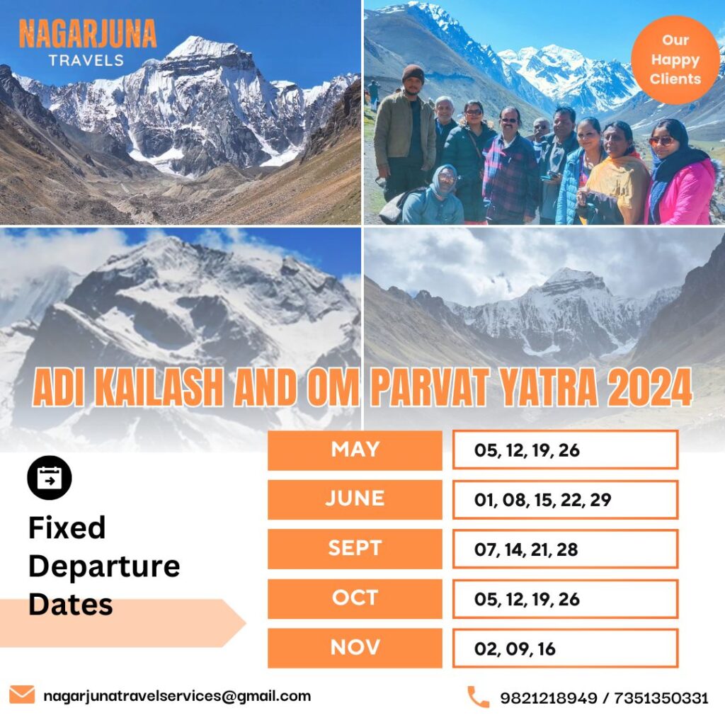 Adi Kailash Yatra dates 2024