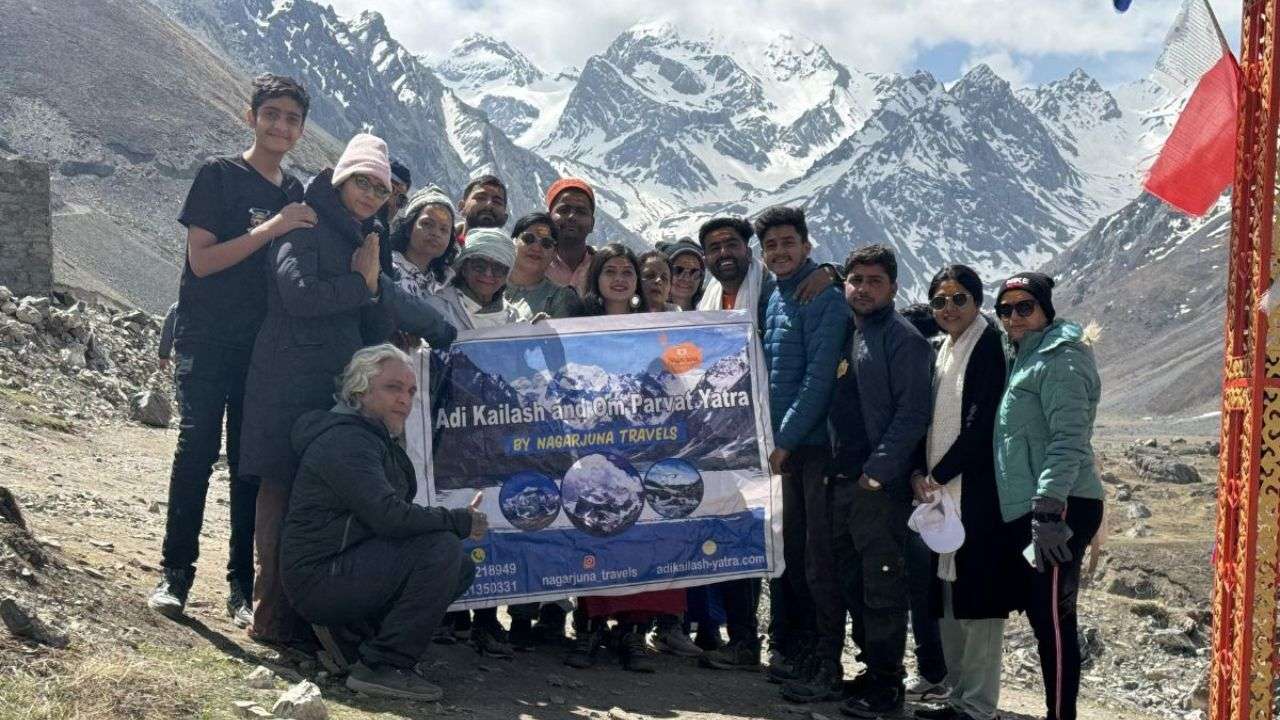 Group tour at Om Parvat and Adi Kailash