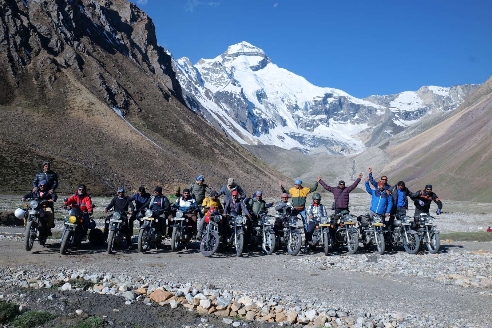 Bikers at Adi Kailash (Expedition Tour)