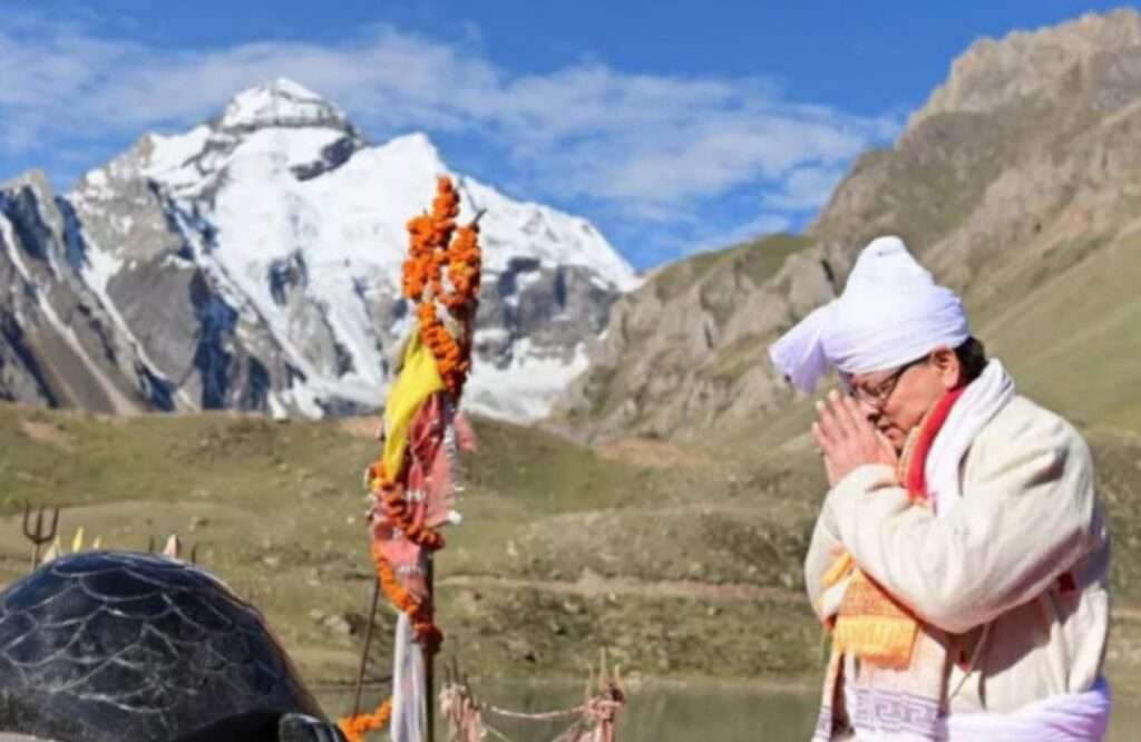 CM Pushkar Dhami’s Visit to Adi Kailash Jyolingkong on International Yoga Day