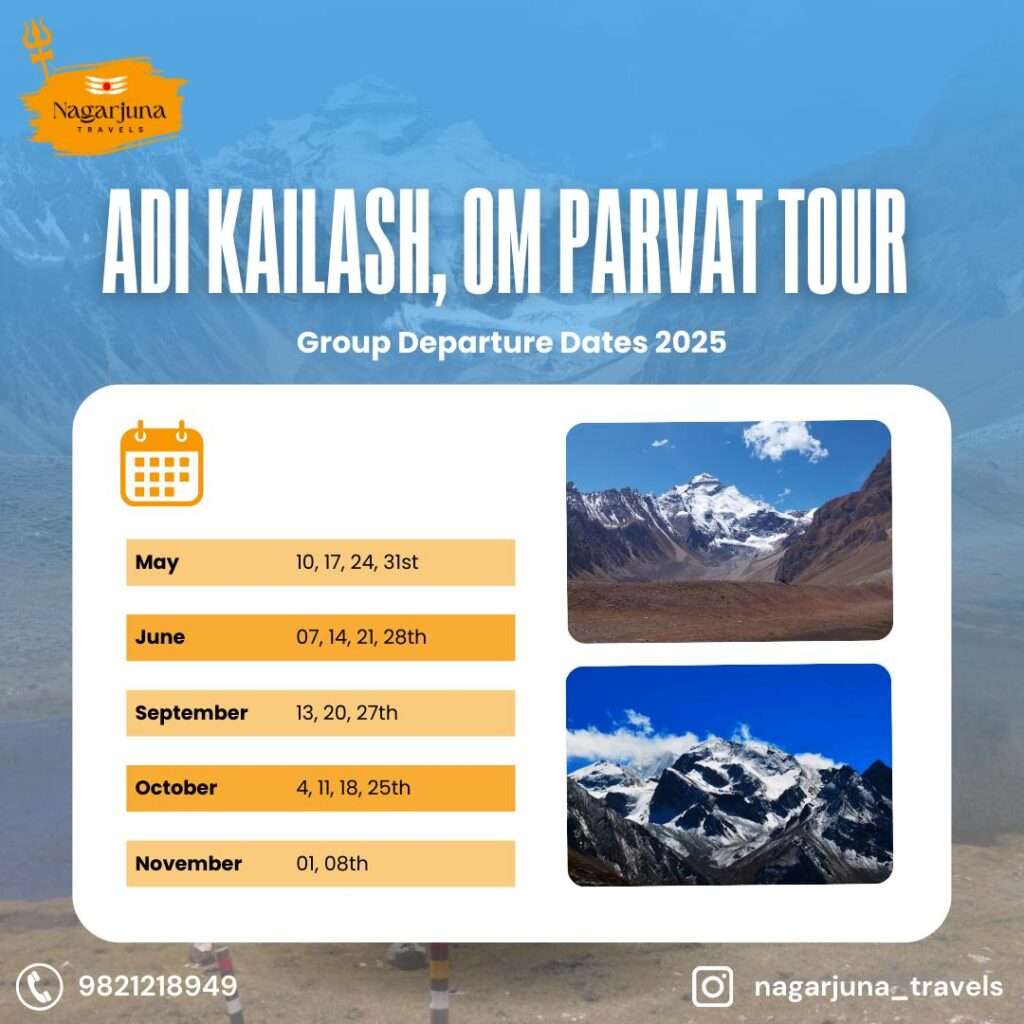 Adi Kailash Group Departure tours for 2025